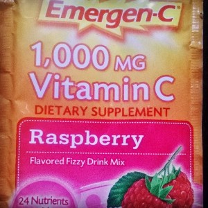 Here's the Emergen-C that my hubby and I take. Raspberry is my favorite flavor!